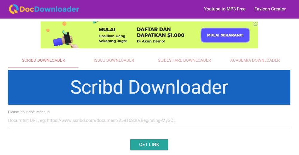 Cara Download Dokumen di Scribd