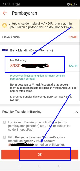 cara mengetahui noshopeepay kita