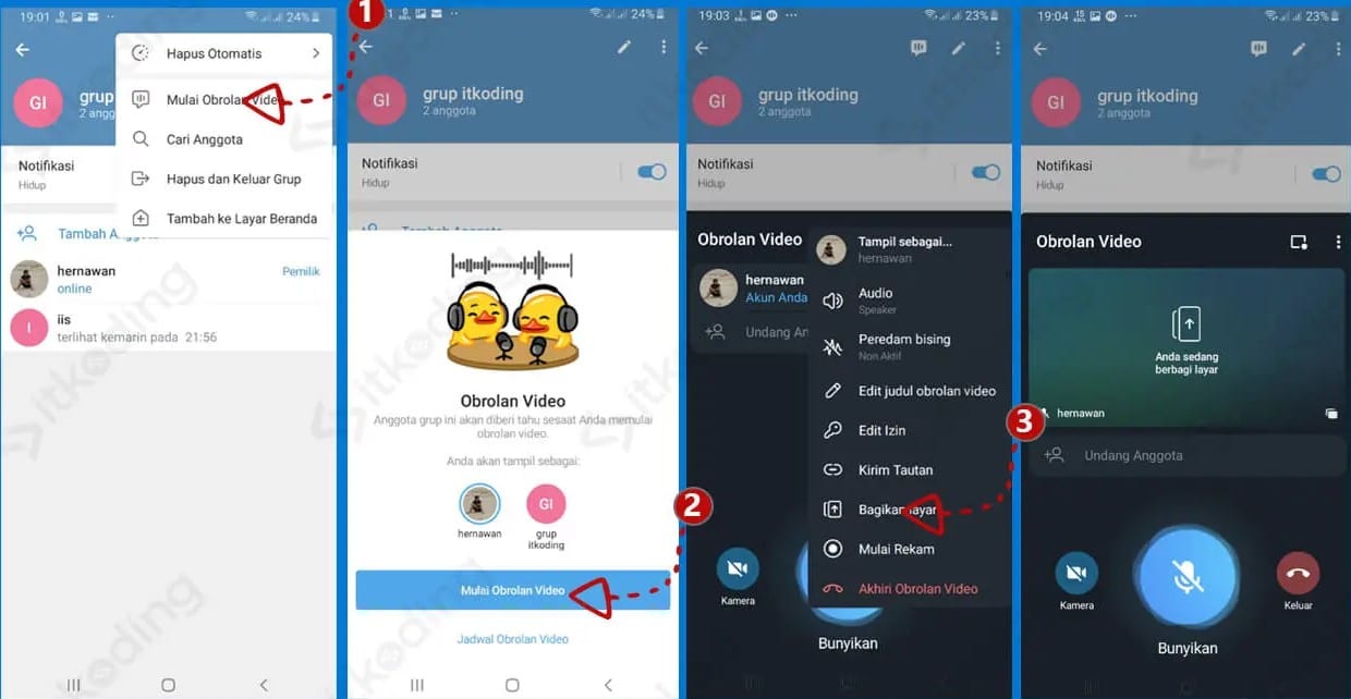 Cara Nobar di Telegram