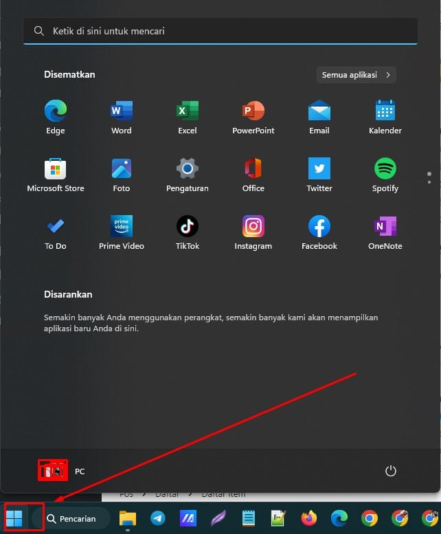 cara menampilkan aplikasi di layar laptop