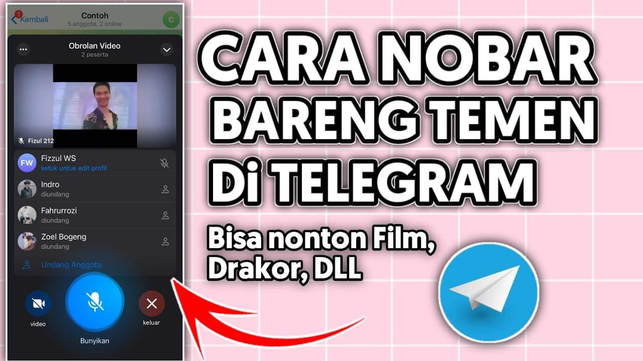 cara nonton bareng di telegram