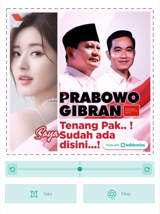 cara edit foto prabowo gibran