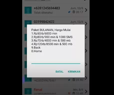 paket TM simpati loop paket TM simpati loop
