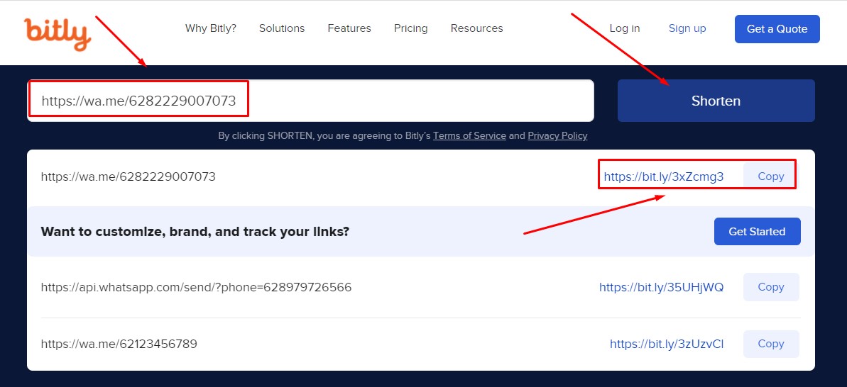 Cara Membuat Link WA Di Bitly Cara Membuat Link WA Di Bitly