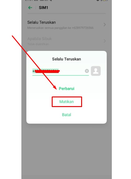 Cara menonaktifkan panggilan dialihkan Cara menonaktifkan panggilan dialihkan