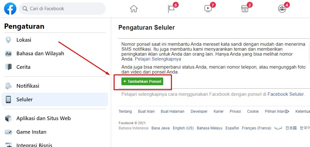 cara ganti nomor fb tapi lupa kata sandi Cara Mengganti Nomor Telepon Di Facebook